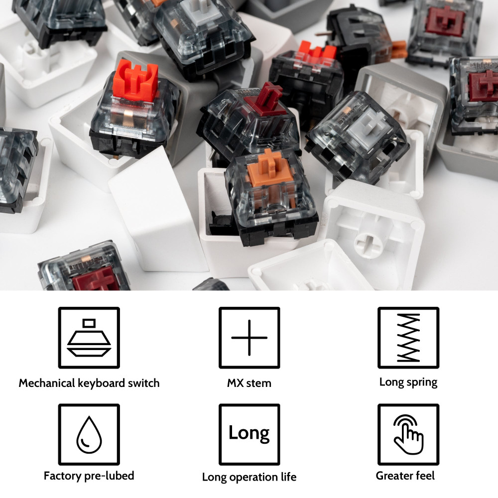 Kailh Super Speed Switch 110pcs/Set Copper