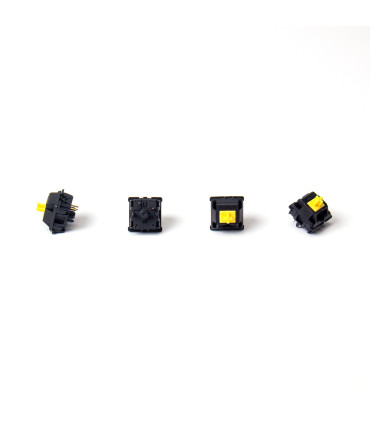 Gateron KS-3X Full Black Switch 110pcs / Set Yellow