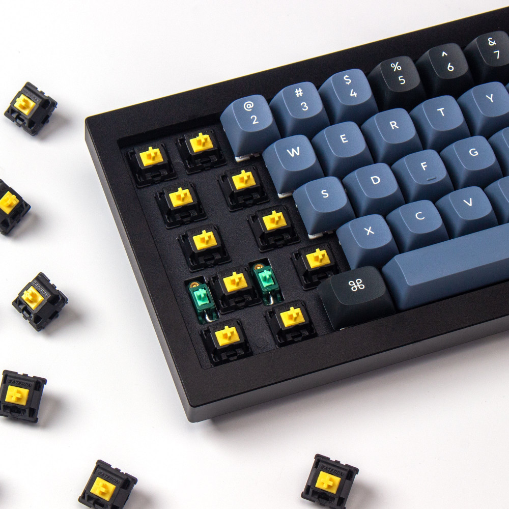 Gateron KS-3X Full Black Switch 110pcs/Set Yellow