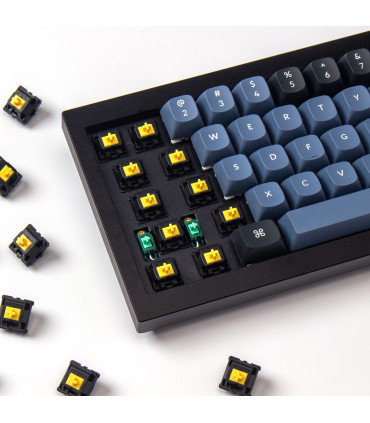 Gateron KS-3X Full Black Switch 110pcs / Set Yellow