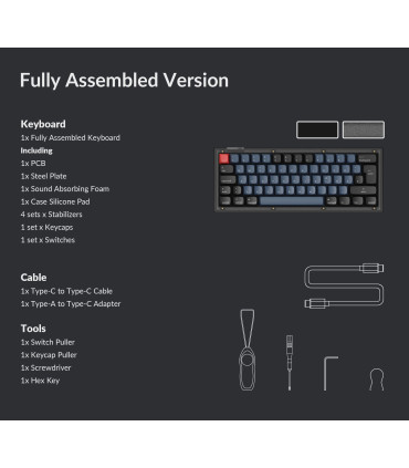 Keychron V4 Frosted Black QMK Red Switch (ISO-CH)