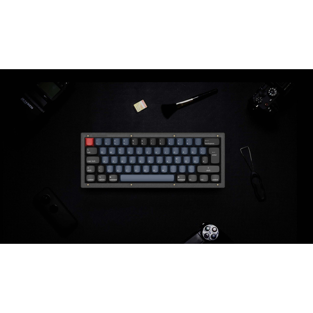 Keychron V4 Frosted Black QMK Red Switch (ISO-CH)