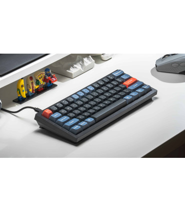 Keychron V4 Frosted Black QMK Brown Switch (ISO-CH)