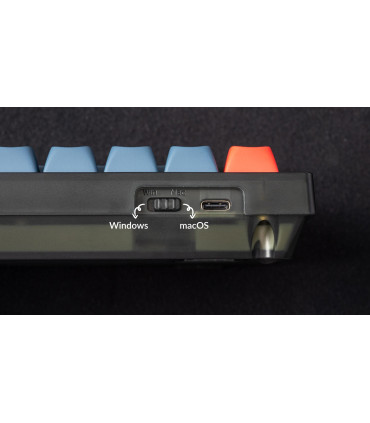 Keychron V4 Frosted Black QMK Brown Switch (ISO-CH)