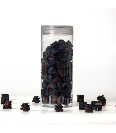 Gateron KS-3X Full Black Switch 110pcs / Set Marron