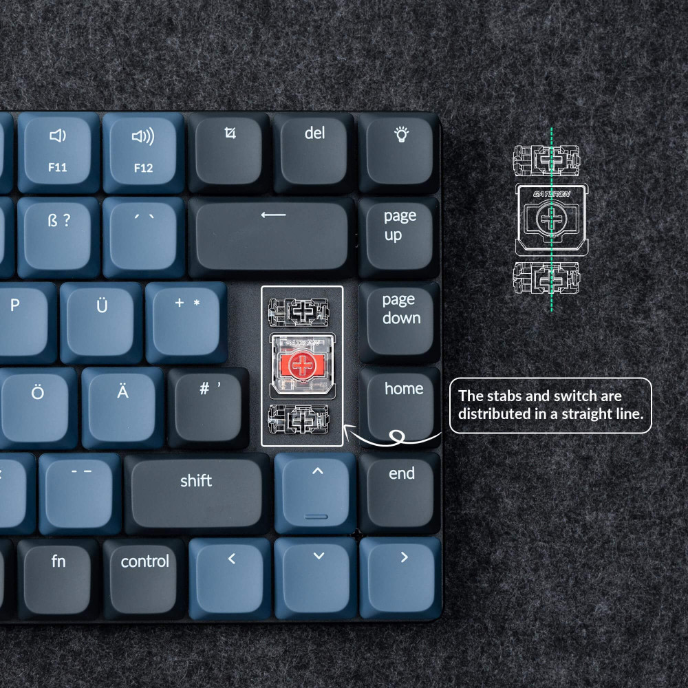 Clavier mécanique Keychron K3 Pro Hot-Swap German Layout (ISO-DE)