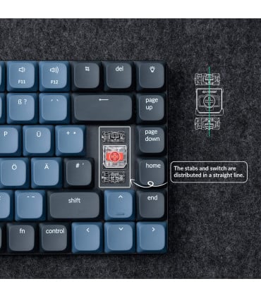 Clavier mécanique Keychron K3 Pro Hot-Swap German Layout (ISO-DE)