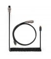 Keychron Custom Coiled Aviator Cable Black