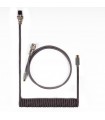 Keychron Câble Aviateur Spiralé Personnalisé Gris