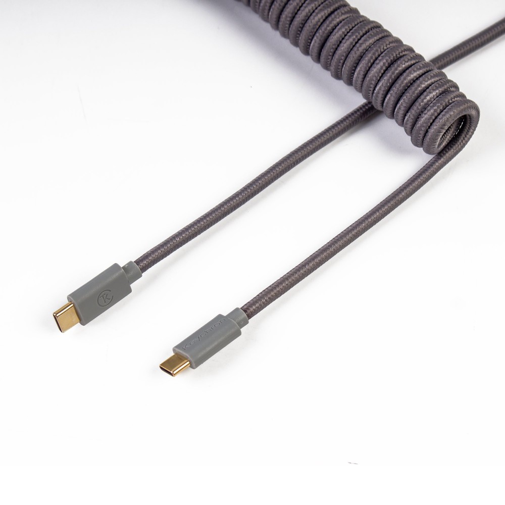 Keychron Câble enroulé sur mesure Gris