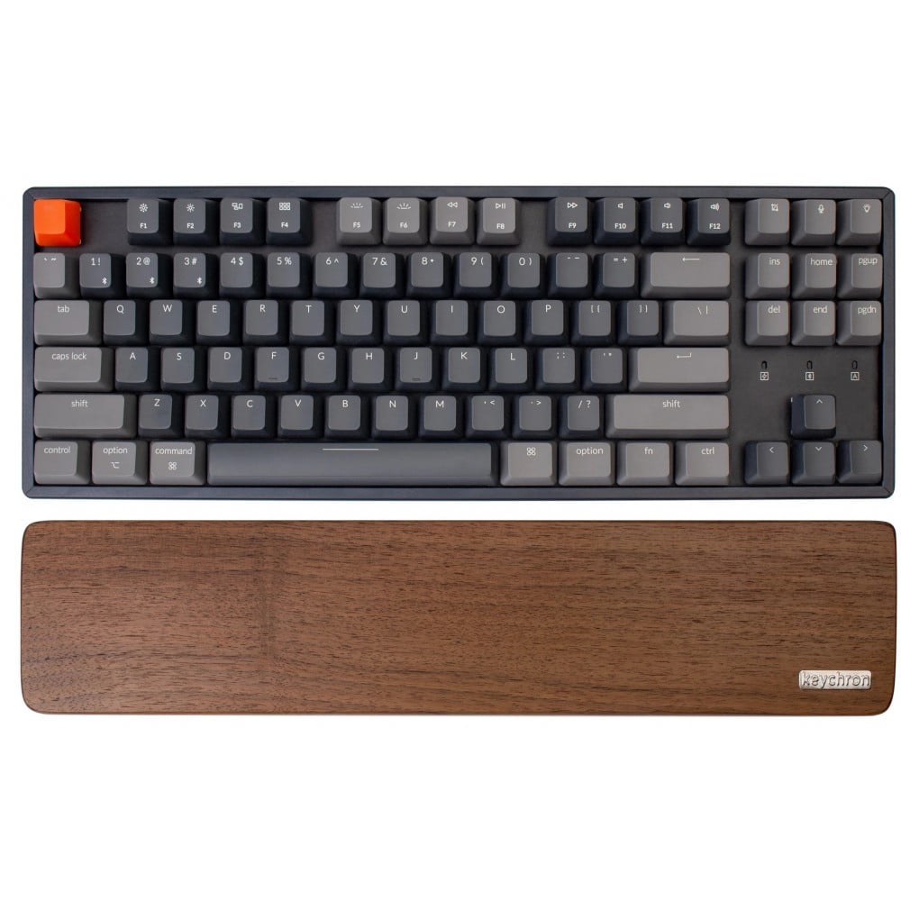 Ergonomic wrist rest made of fine wood for more comfort
