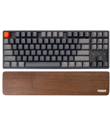 Ergonomic wrist rest made of fine wood for more comfort