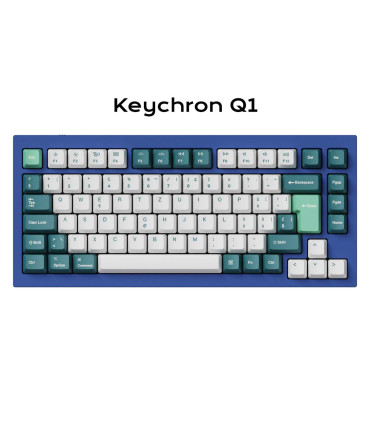 Keychron PBT White Mint Full Set Keycaps (ISO-CH)