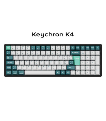 Keychron PBT White Mint Full Set Keycaps (ISO-CH)