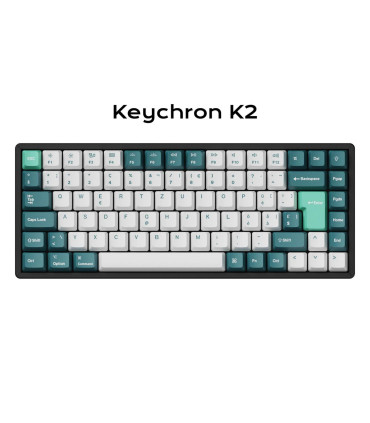 Keychron PBT White Mint Full Set Keycaps (ISO-CH)