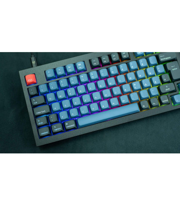 Keychron Q5 Commutateur brun QMK noir (ISO-CH) avec bouton