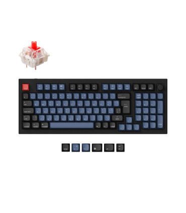 Keychron Q5 Black QMK Red Switch (ISO-CH) w/Knob