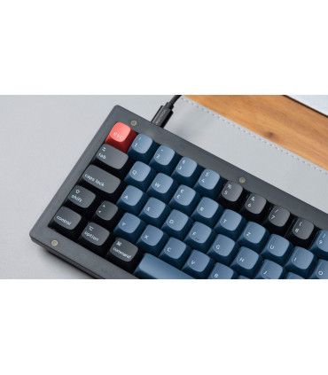 Keychron V2 Interrupteur noir rouge givré (ISO-CH) avec bouton