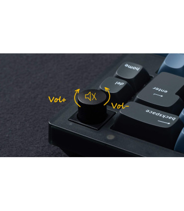 Keychron V2 Frosted Black Red Switch (ISO-CH) w/Knob