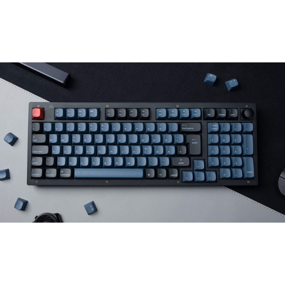 Keychron V5 Frosted Black Red Switch (ISO-CH) w/Knob