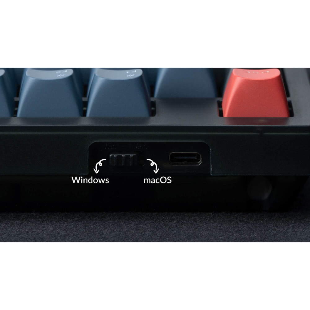 Keychron V5 Frosted Black Red Switch (ISO-CH) w/Knob