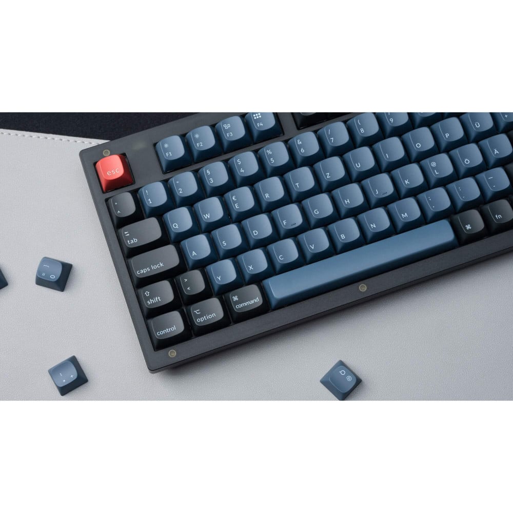 Keychron V5 Frosted Black Red Switch (ISO-CH) w/Knob