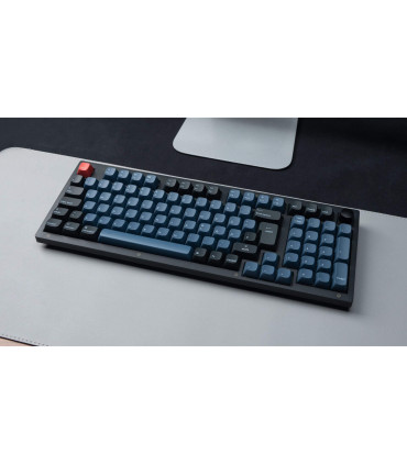 Keychron V5 Frosted Black Red Switch (ISO-CH) avec bouton