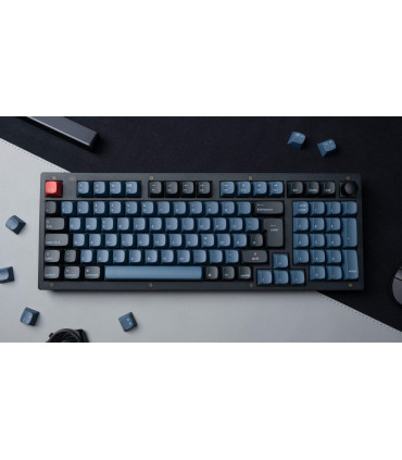 Keychron V5 Frosted Black Red Switch (ISO-CH) w/Knob
