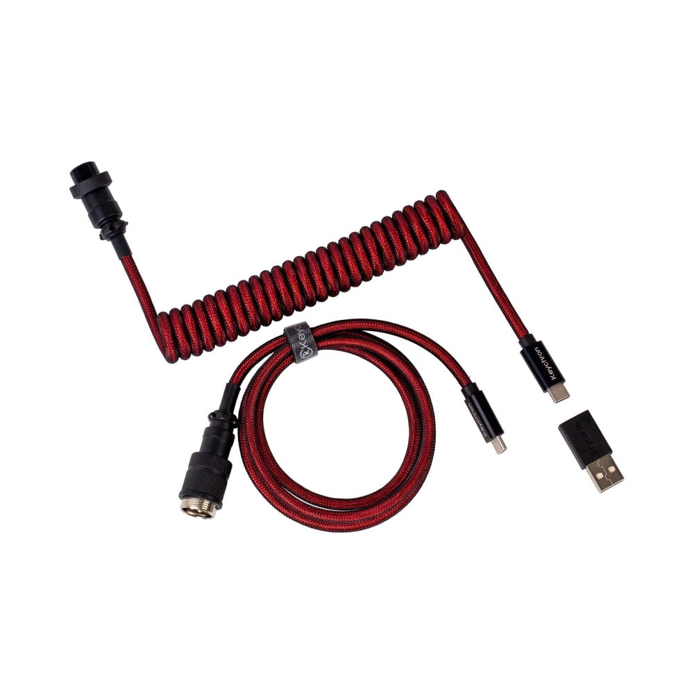 Keychron Premium Coiled Cable - Red