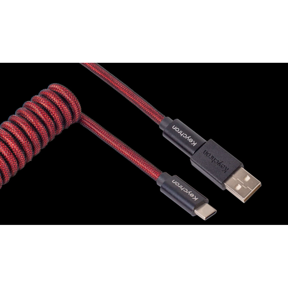 Keychron Câble enroulé Premium - Rouge