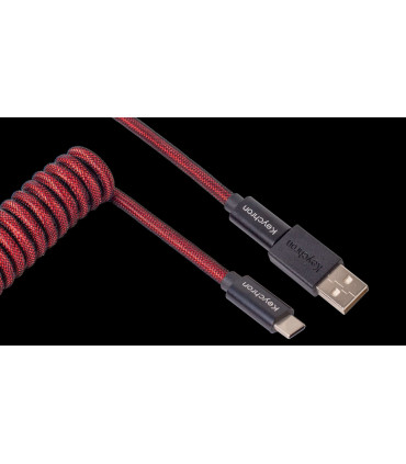 Keychron Premium Coiled Cable - Red
