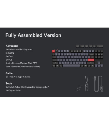 Clavier mécanique Keychron disposition ANSI remplaçable à chaud K1 Pro