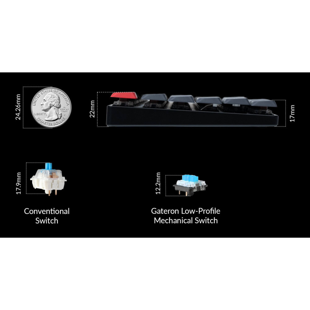 Clavier mécanique Keychron disposition ANSI remplaçable à chaud K1 Pro