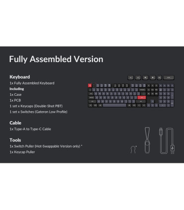 Clavier mécanique Keychron disposition ANSI remplaçable à chaud K5 Pro