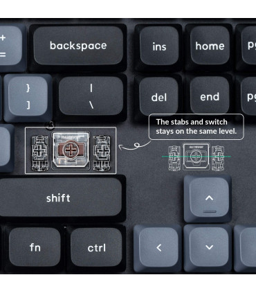 Clavier mécanique Keychron disposition ANSI remplaçable à chaud K5 Pro