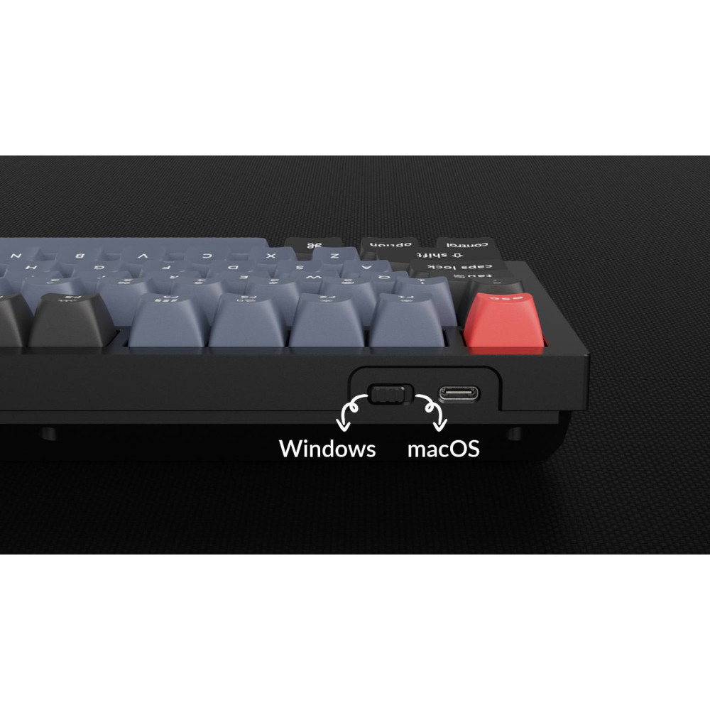 Keychron Q3 Ruby Red QMK Brown Switch (ANSI) avec bouton Special Edition