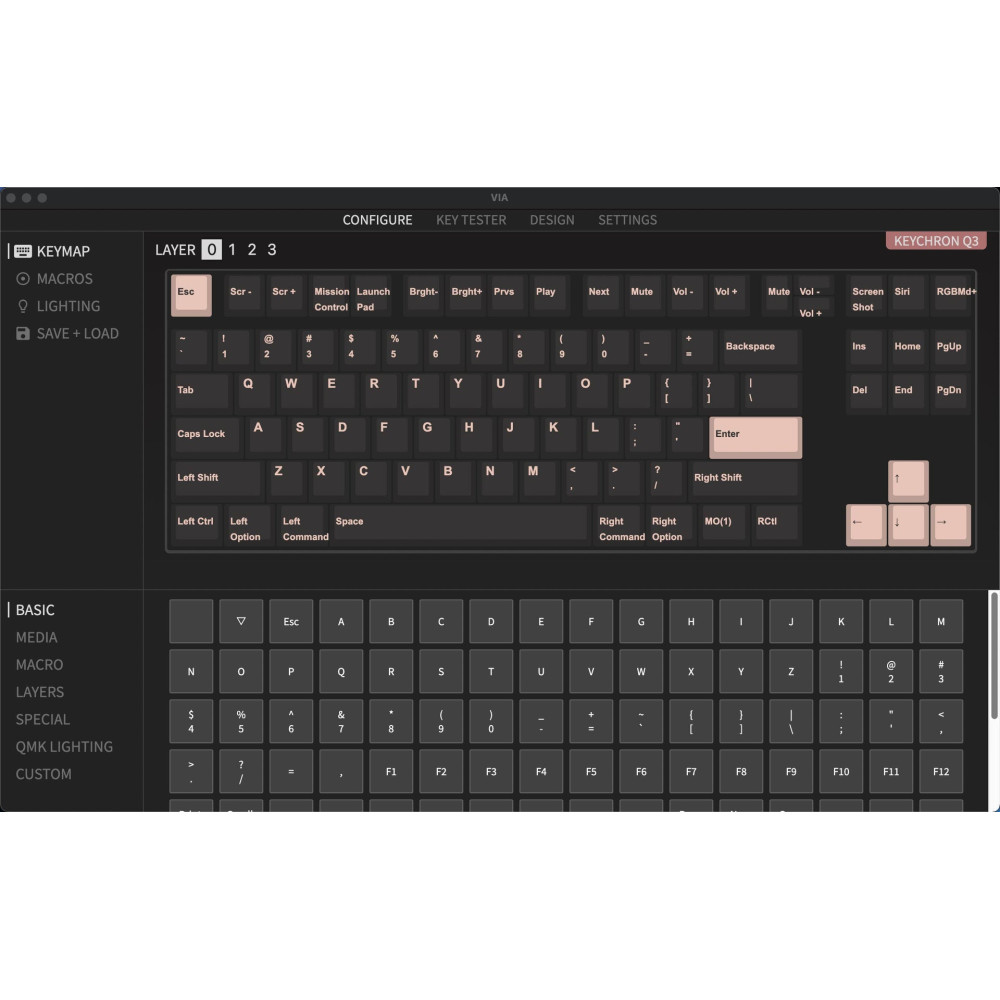 Keychron Q3 Ruby Red QMK Brown Switch (ANSI) avec bouton Special Edition