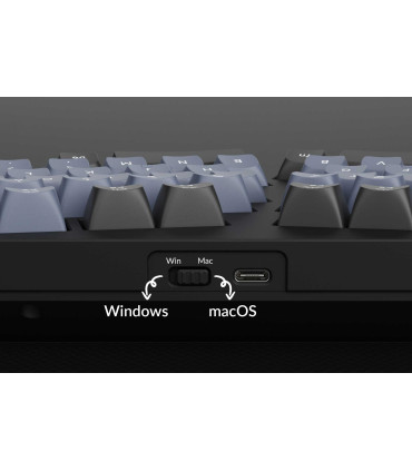 Keychron Q10 Commutateur rouge QMK noir (ANSI) avec bouton