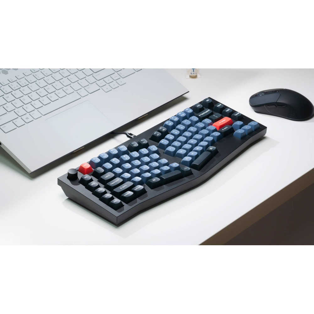 Keychron Q10 Commutateur rouge QMK noir (ANSI) avec bouton