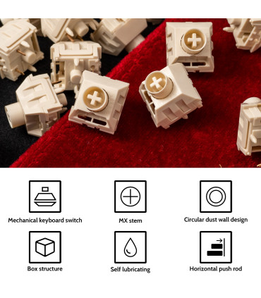 Kailh Box Switch 110pcs / Set Crème