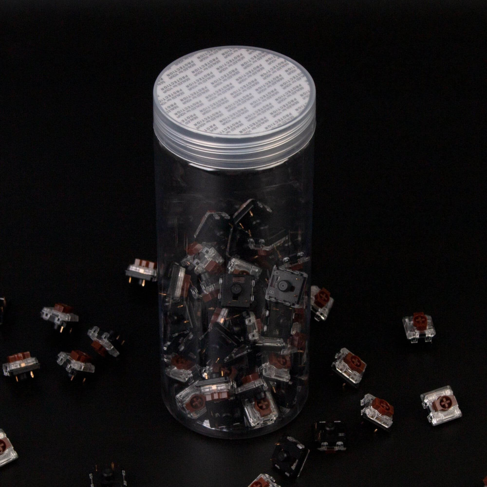Gateron Commutateur Low Profile 2.0 Set 110pcs / Set Marron