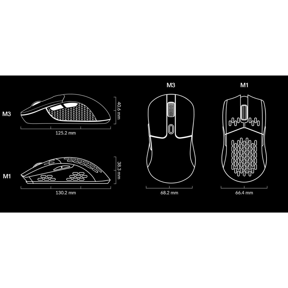 Keychron Souris sans fil M1 Blanc 1000 Hz