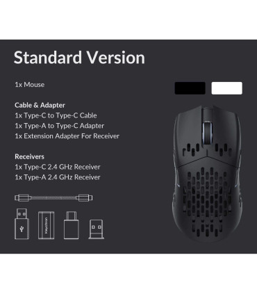 Keychron M1 Wireless Mouse Black 1000 Hz