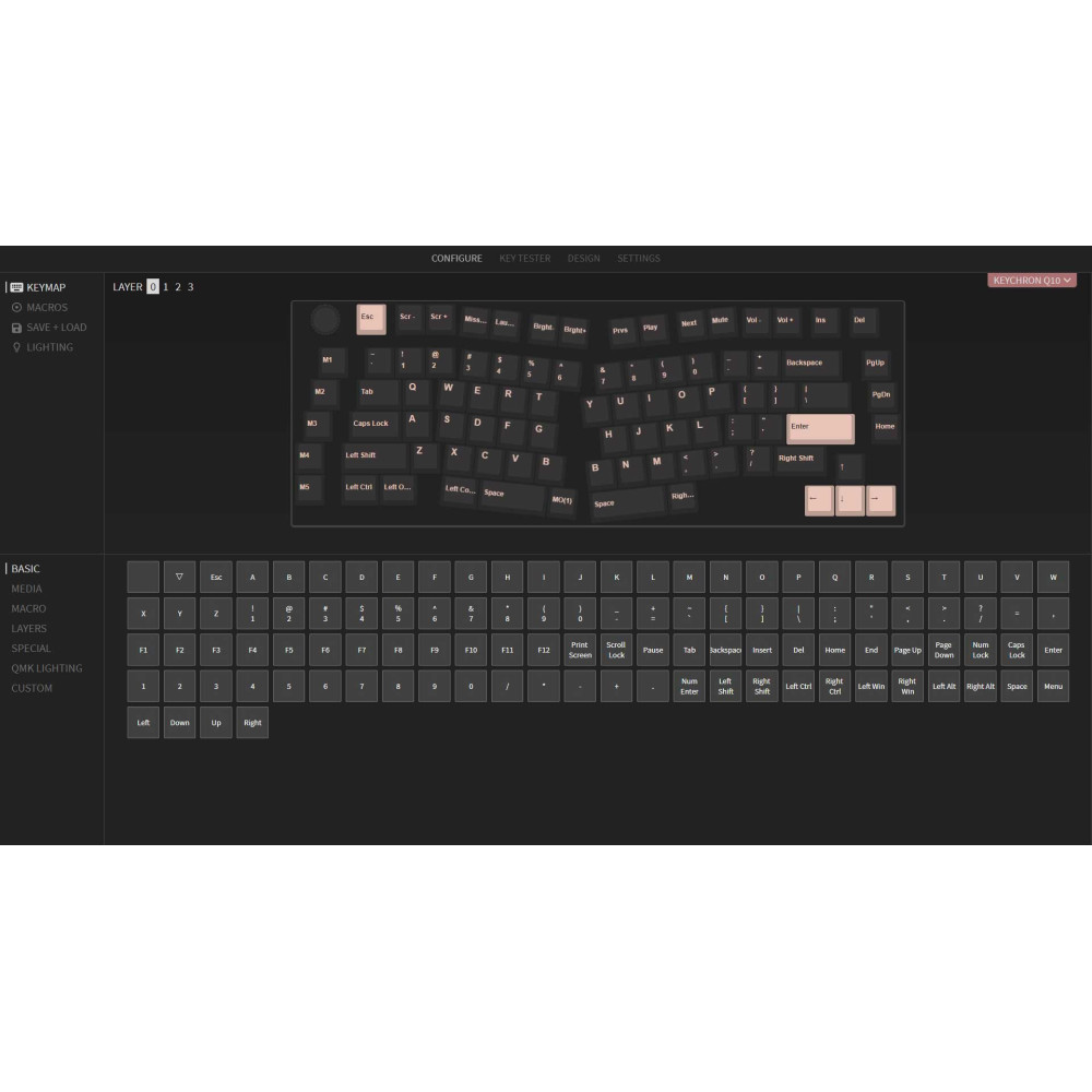 Keychron Q10 Black QMK Blue Switch (ANSI) w/Knob