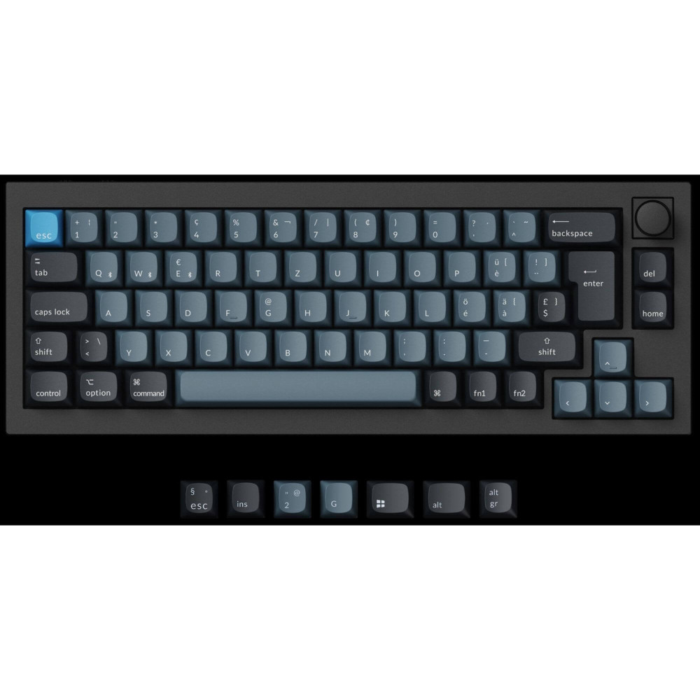Keychron Q2 Pro Commutateur QMK Marron Noir Disposition Suisse (ISO-CH)