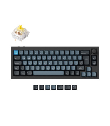Keychron Q2 Pro Commutateur QMK Marron Noir Disposition Suisse (ISO-CH)