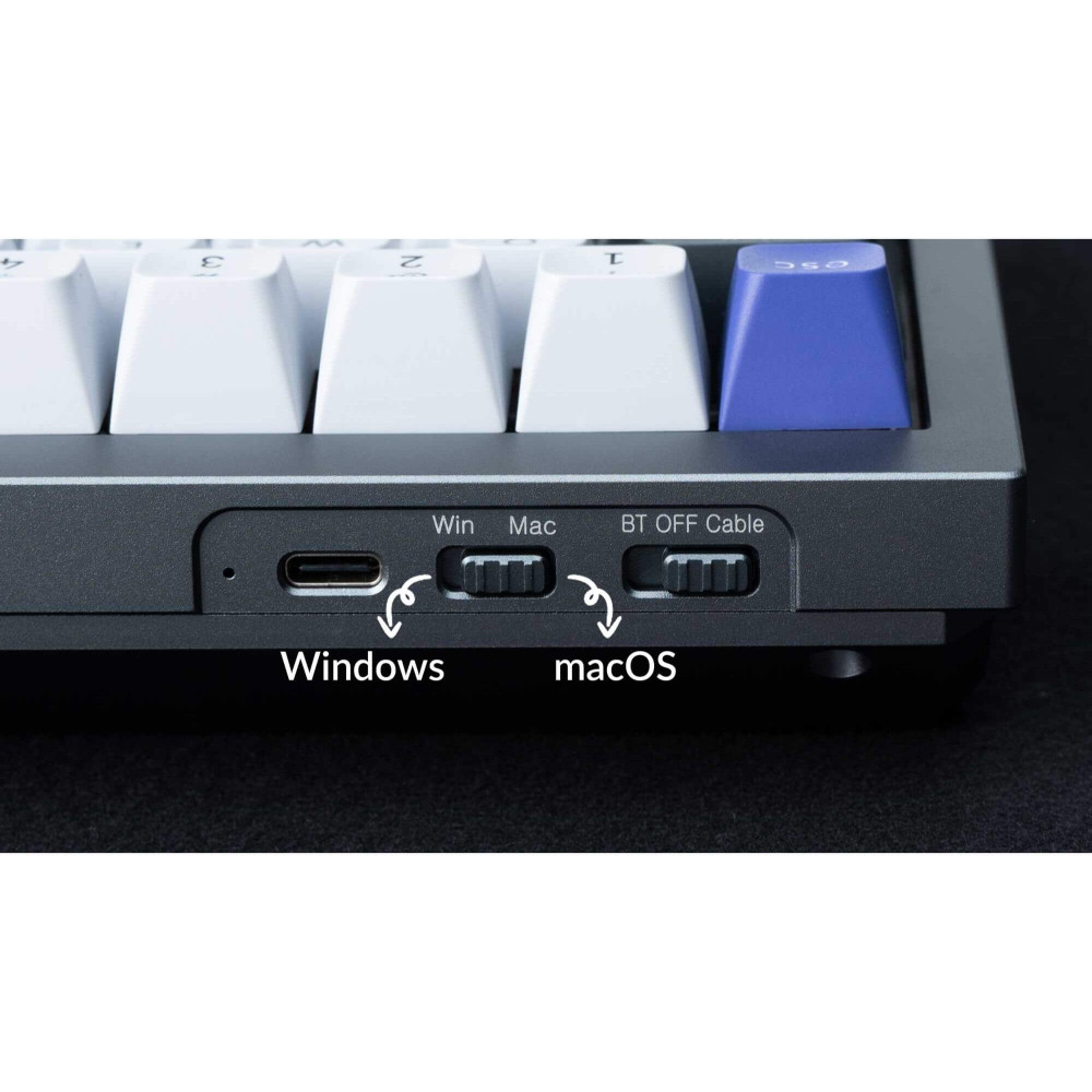 Keychron Q2 Pro Black QMK Brown Switch Schweizer Layout (ISO-CH)