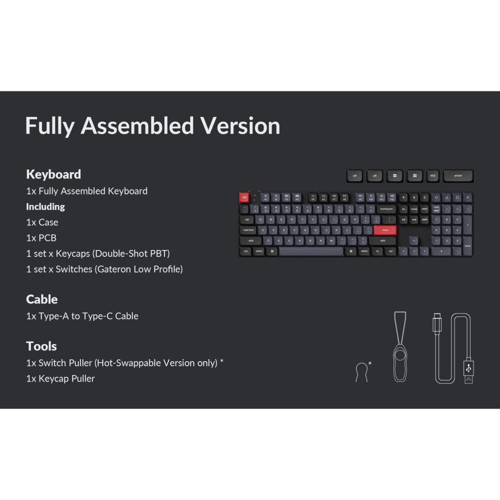 Mechanische Tastatur Keychron K5 Pro Hot-Swap ANSI-Layout