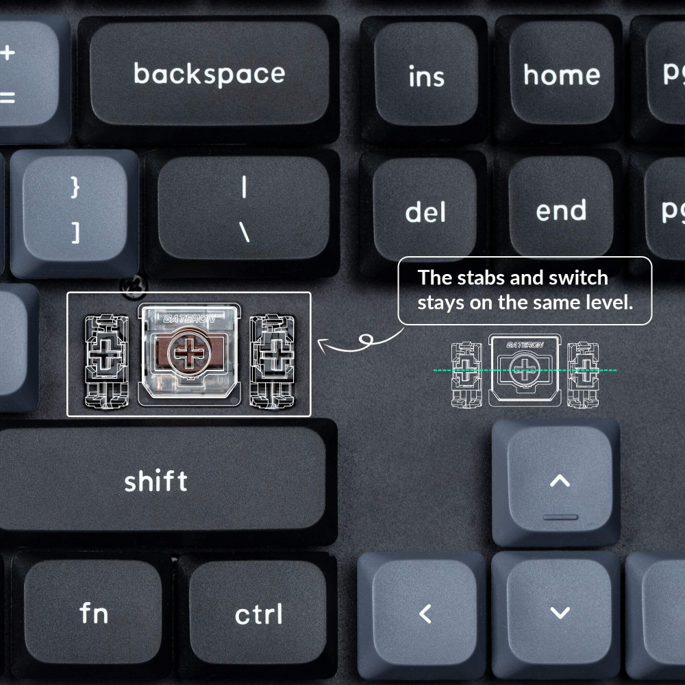 Clavier mécanique Keychron K5 Pro Disposition ANSI remplaçable à chaud