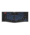 Keychron V10 Commutateur brun noir givré (ISO-CH) avec bouton